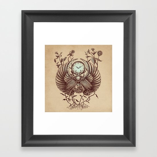 Time Flies Framed Art Print
