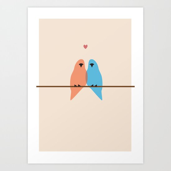 Love Birds Art Print