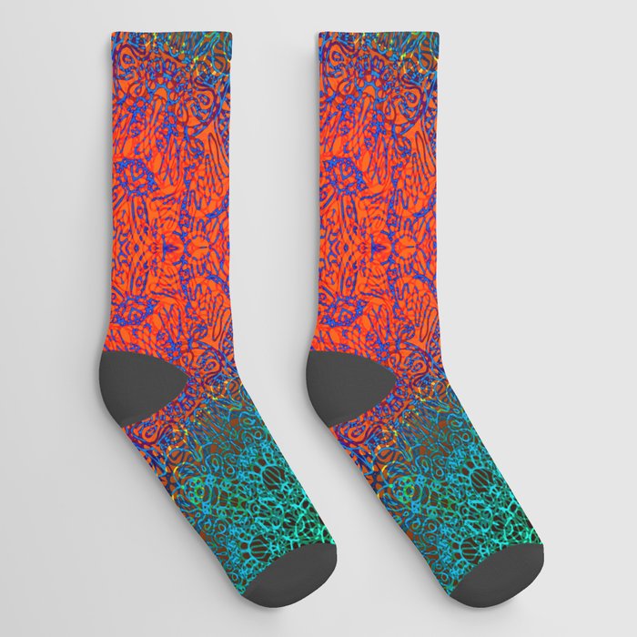 Mehndi Ethnic Style G351 Socks