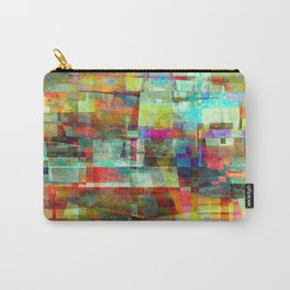 trail of pixels 11 Carry-All Pouch | Digital, Abstract, Painting, Digitalart 