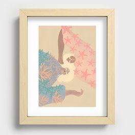 Beach in Portugal Recessed Framed Print