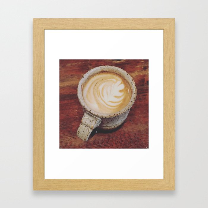 Latte Framed Art Print