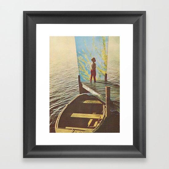 I just wanted to see the river Framed Art Print