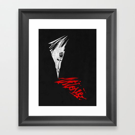 Last love note Framed Art Print