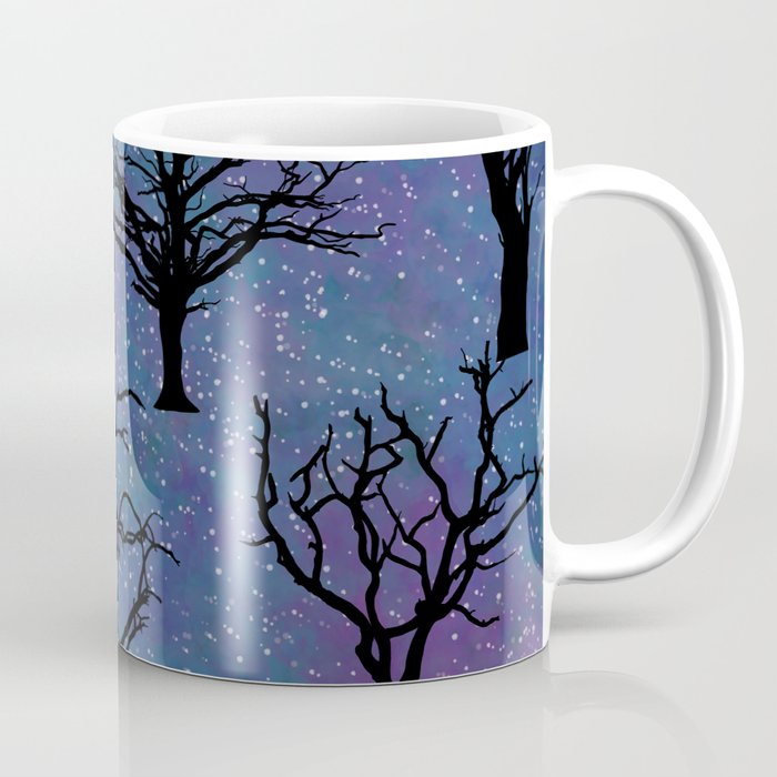 Galaxy with Trees Coffee Mug