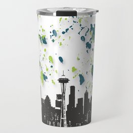 Seahawks Seattle Skyline Travel Mug