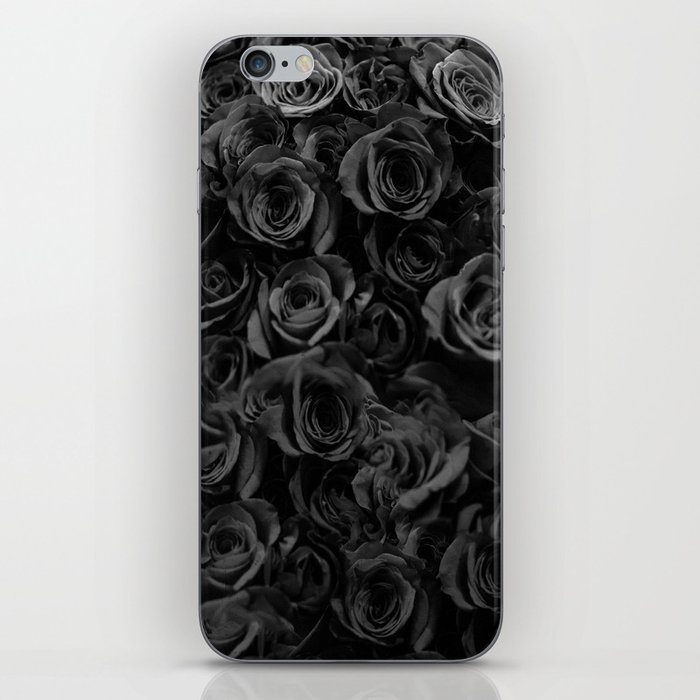 Gothic Rose - Black and White iPhone Skin