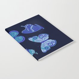 Texas Butterflies – Blue on Navy Notebook