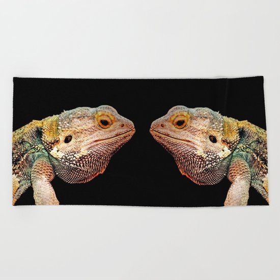 BEARDED DRAGON Beach Towel