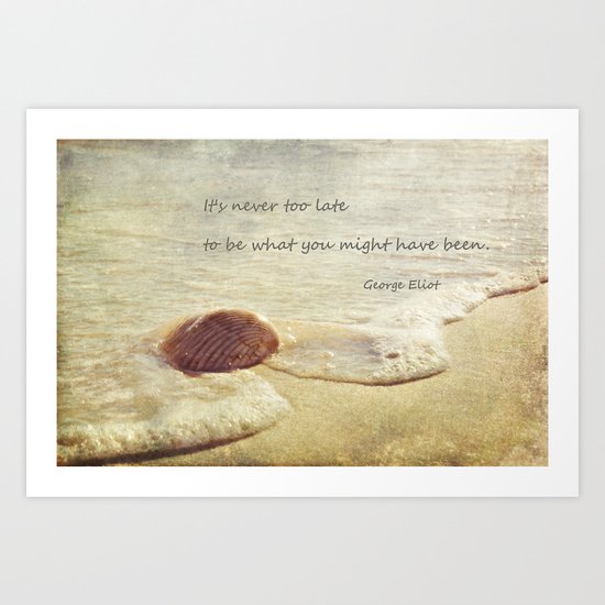 It's never too late Art Print