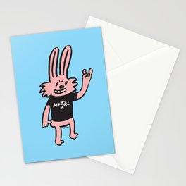 Metal Bunny Stationery Cards