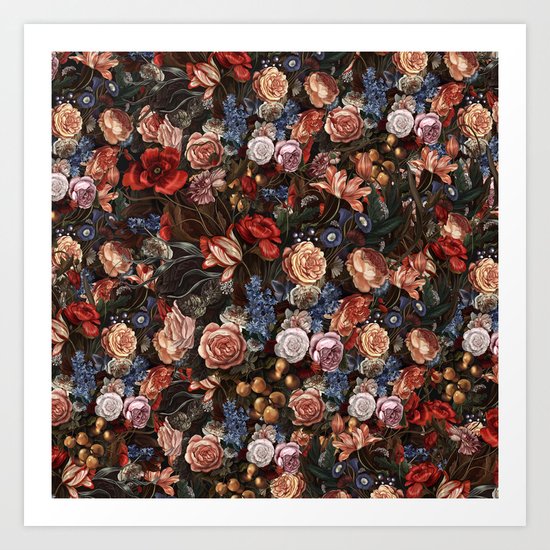 Vintage Summer Floral Art Print