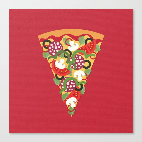 PIZZA POWER - PEPPERONI Canvas Print