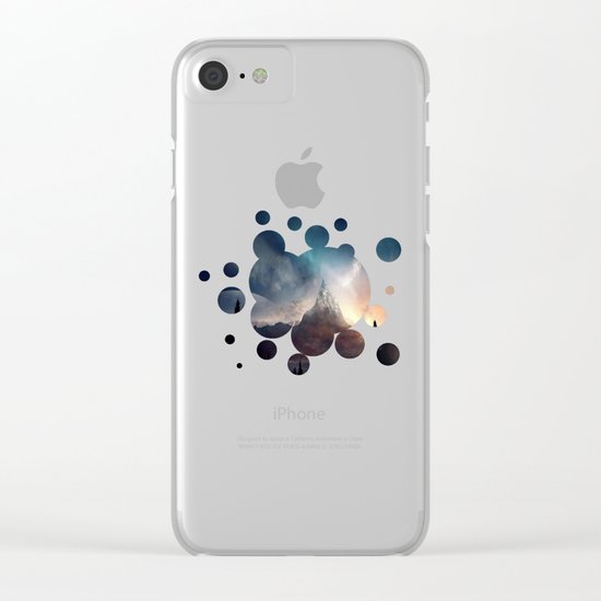 fantasy mountain Clear iPhone Case
