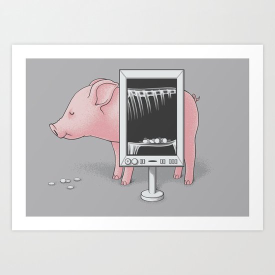 Saving money Art Print