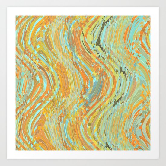 Rustic Waves Art Print