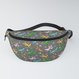 An Unordinary Array of Praying Mantises - Grey Fanny Pack