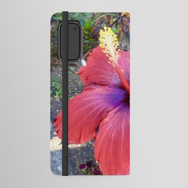 Bright Red Hibiscus Flower - Guatemala  Android Wallet Case