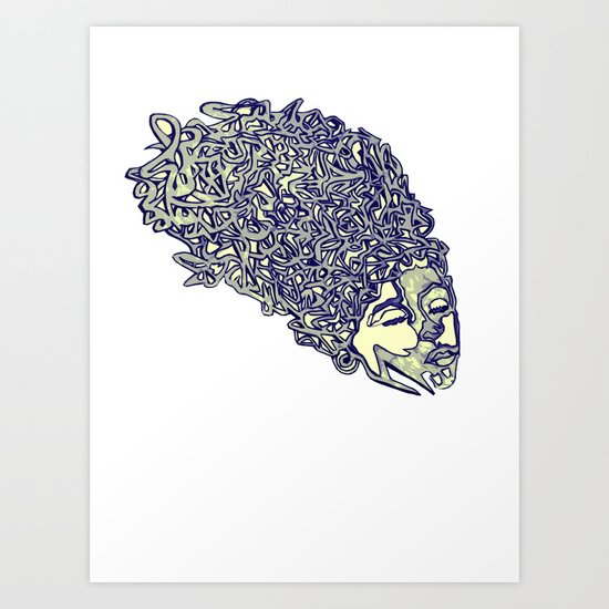 Hair Art Print