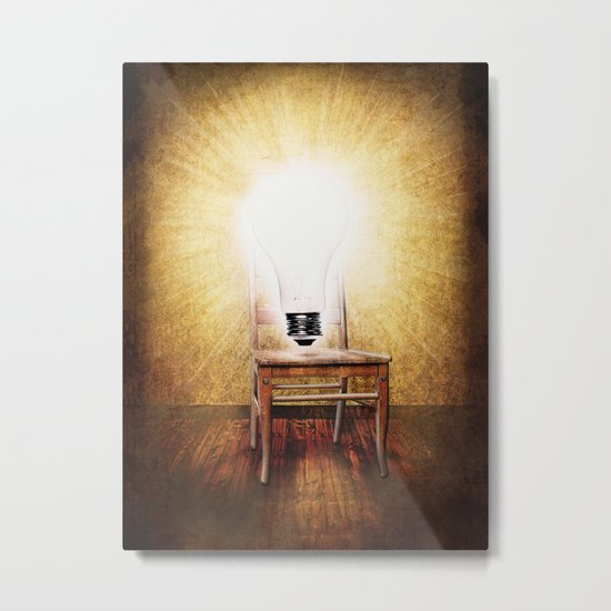 The Seat of Big Ideas Metal Print
