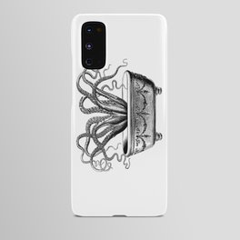Tentacles in the Tub | Octopus in Bath | Vintage Octopus | Black and White | Android Case