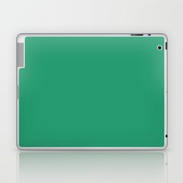 Bright Green pure pastel emerald green solid color modern abstract pattern Laptop Skin