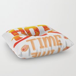 It's Hot Dog Time Floor Pillow