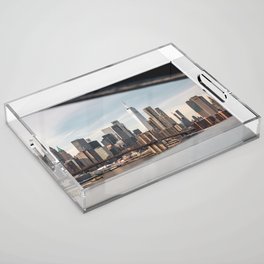 New York City Skyline | Views From the Bridge | Travel Photography Acrylic Tray