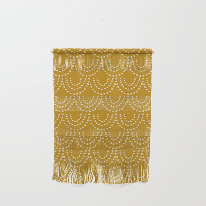 Dotted Scallop in Gold Wall Hanging
