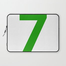 Number 7 (Green & White) Laptop Sleeve