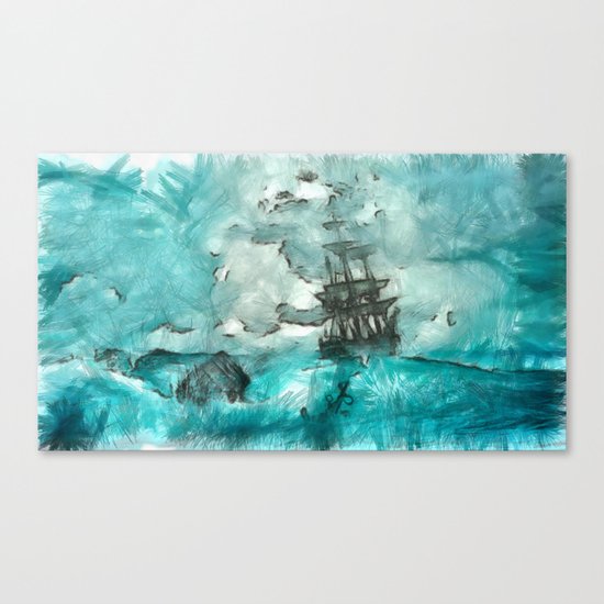 ship 2 Canvas Print