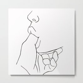 In Your Mouth Metal Print | Suckingonfinger, Graphic, Digital, Lips, Sucking, Finger, Mouth, Art, Graphicdesign, Mature 