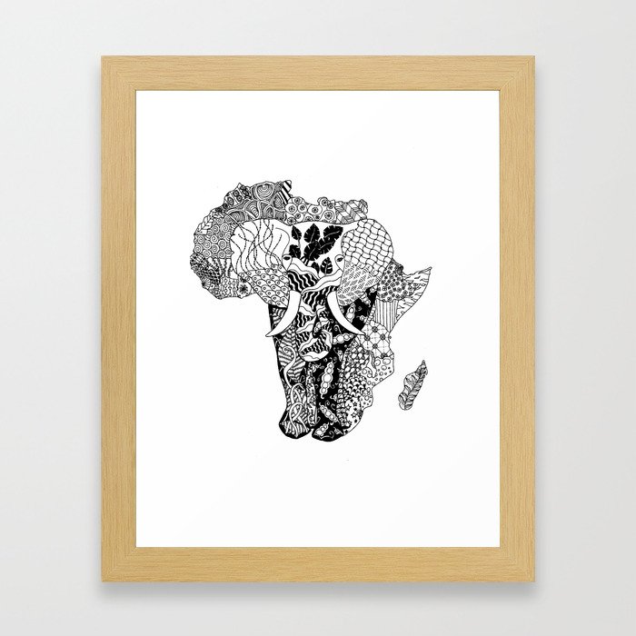 African elephant Framed Art Print