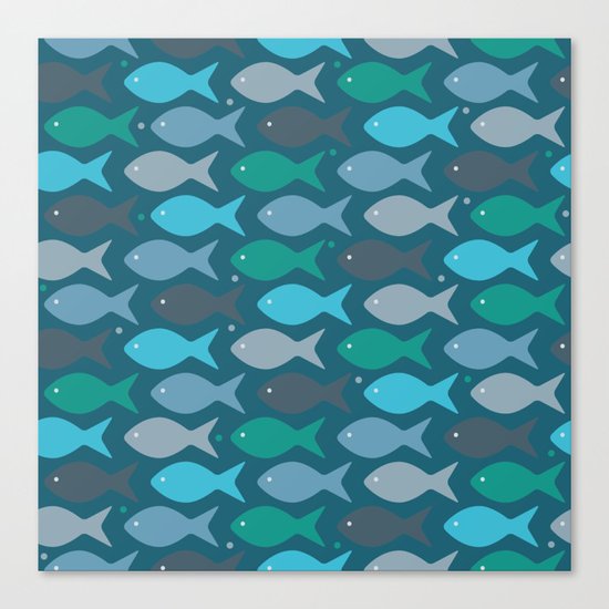 fish pattern Canvas Print
