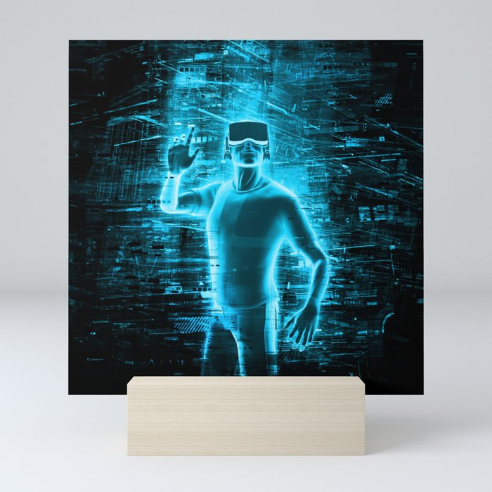 Virtual Reality User Mini Art Print