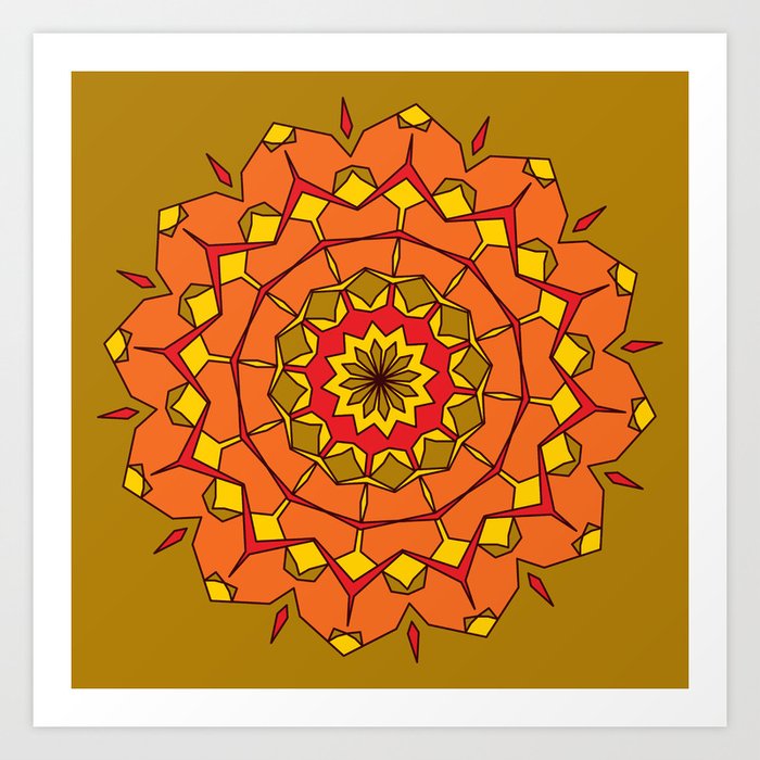 Mandala Round Decorative Pattern Lace Circle Design Abstract