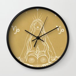 Rooted Capricorn Wall Clock