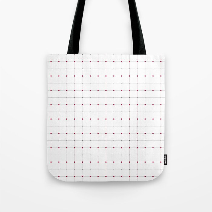 Join the Dots Red Pattern Tote Bag
