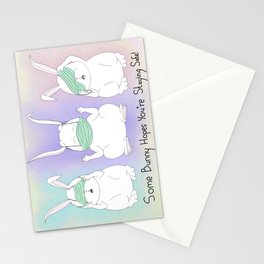 Some Bunny Hopes You're Staying Safe! Stationery Card