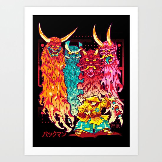 PAKKU-MAN Art Print