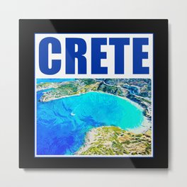 Crete Elafonisi dream beach red sand Metal Print | Graphicdesign, Crete, Summervacation, Vacation, Beach, Dreambeach, Redsand, Elafsonisi, Cretevacation 