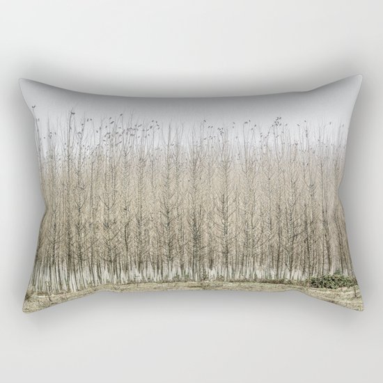 Wild birds. Foggy sunrise Rectangular Pillow