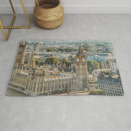 Great Britain Photography - Big Ben In The Canter Of London City Area & Throw Rug