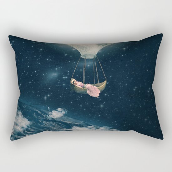 The Moon Carries Me Away Rectangular Pillow