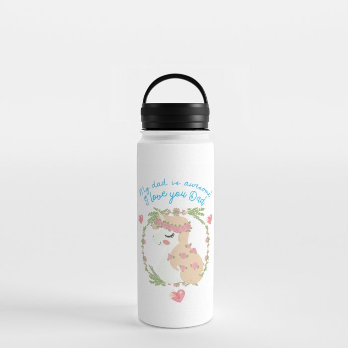 THIS UNICORN'S DAD IS AWESOME Water Bottle