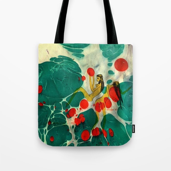 Marbling illustrated Tote Bag by Ece Zeber Society6