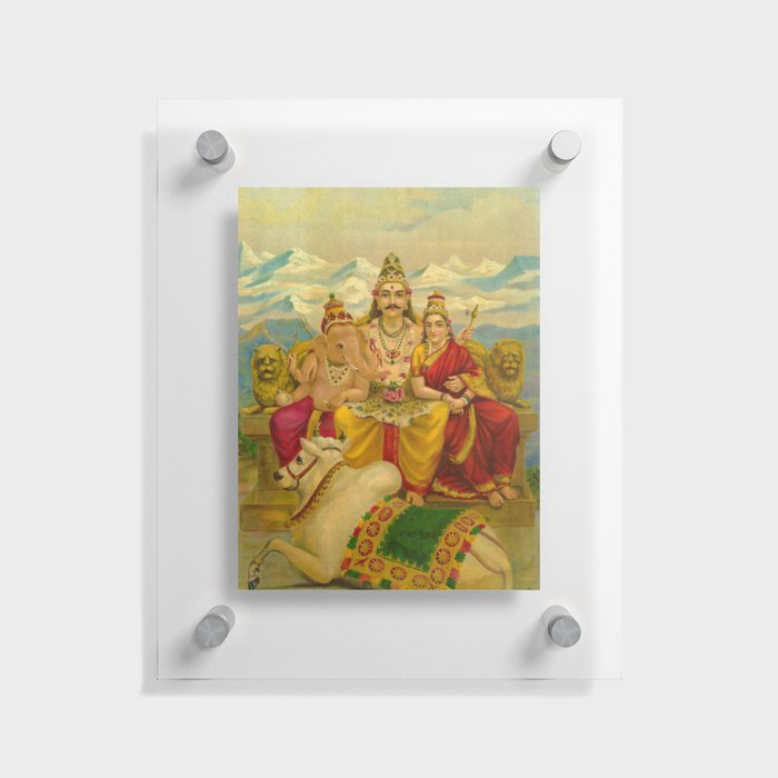 Shankar by Raja Ravi Varma Floating Acrylic Print