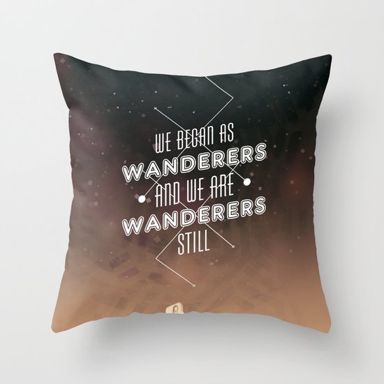 Wanderers - MSL/Curiosity Commemoration Print Throw Pillow