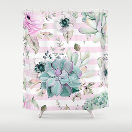 Succulents Shower Curtains Society6