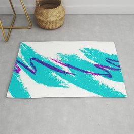 90s jazzy Rug | Graphicdesign, 90S, Jazz, Color, Digital, Colors, Fresh, 90, Teal, Fliped 